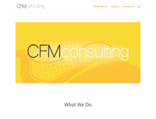 Tablet Screenshot of cfmconsulting.com